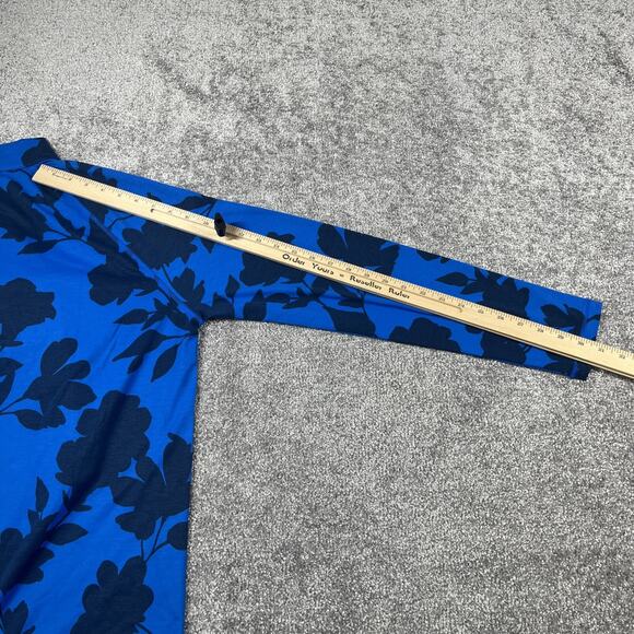 G Fore 1/4 Zip Pullover Mens Medium Tonal Floral Luxe Blue Mid Layer NWT - Picture 14 of 15